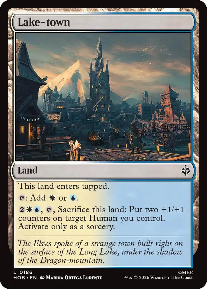 Lake-town 186 card from The Hobbit