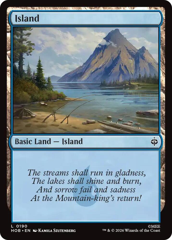 Island 190 card from The Hobbit