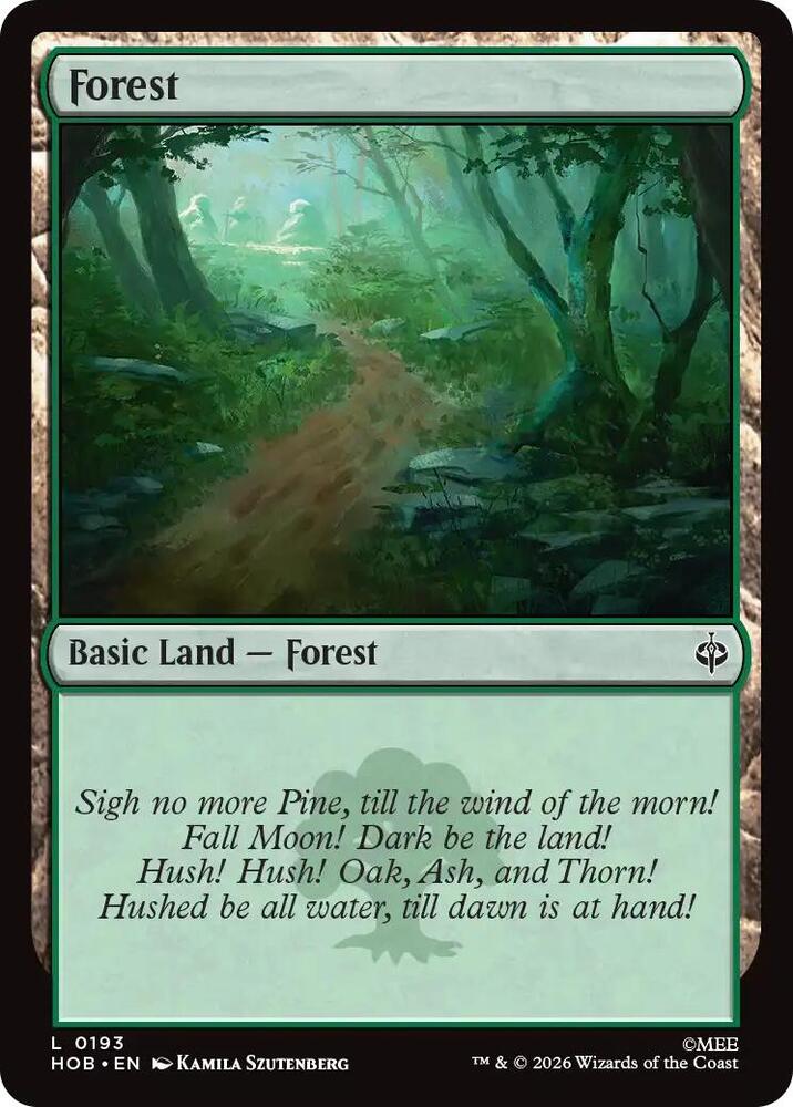 Forest 193 card from The Hobbit