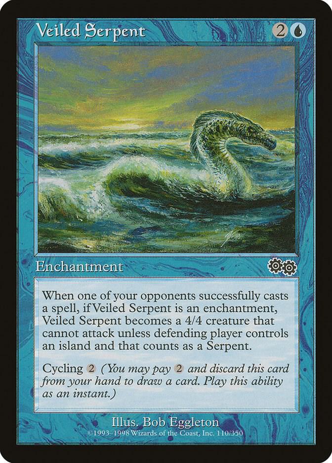 Veiled Serpent 110 card from Urza's Saga