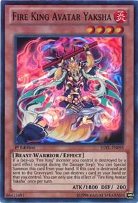 Fire King Avatar Yaksha JOTL-EN095 card from Judgment of the Light