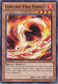 Fencing Fire Ferret JOTL-EN097 card from Judgment of the Light