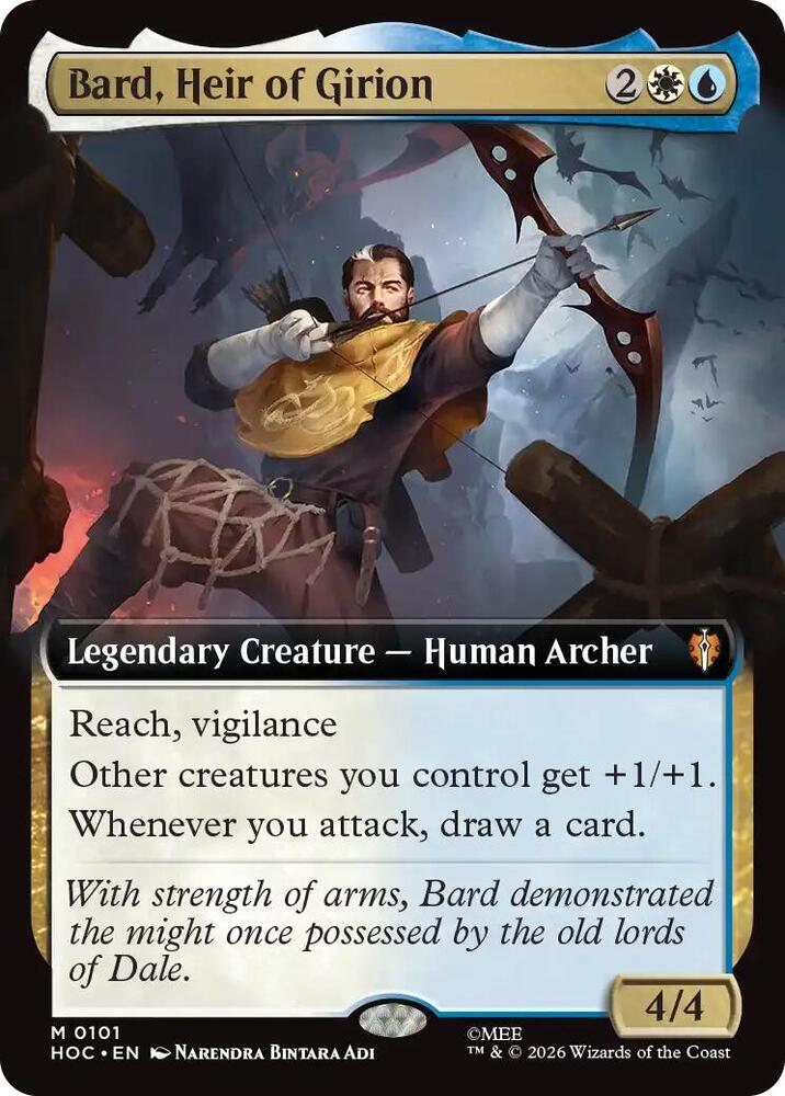 Bard, Heir of Girion (Extended Art) 101 card from The Hobbit: Eternal-Legal