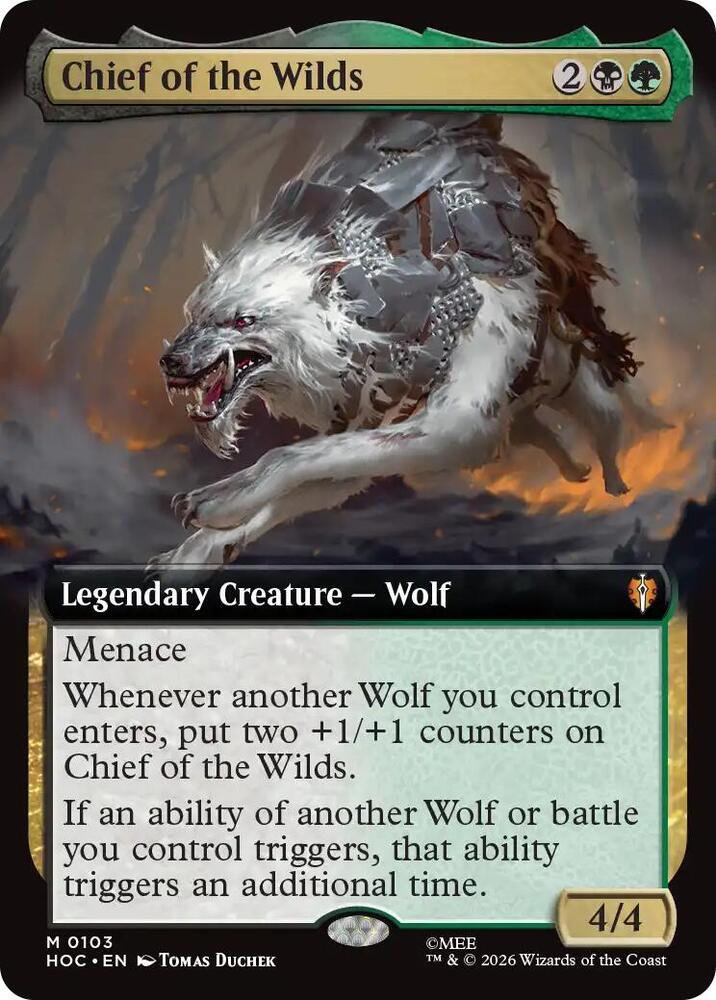 Chief of the Wilds (Extended Art) 103 card from The Hobbit: Eternal-Legal