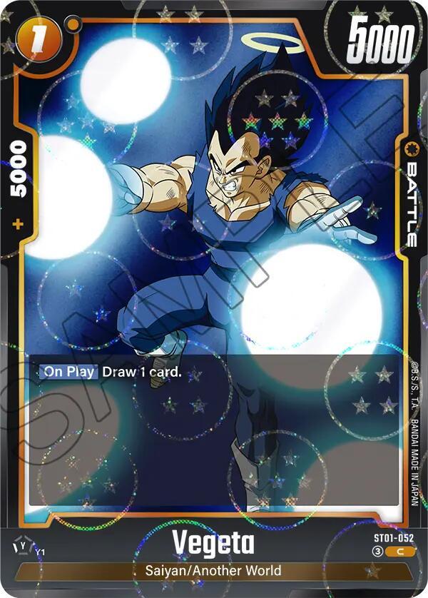 Vegeta (Dragon Ball Pattern) ST01-052 card from Story Booster 01