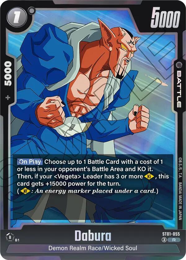 Dabura ST01-055 card from Story Booster 01