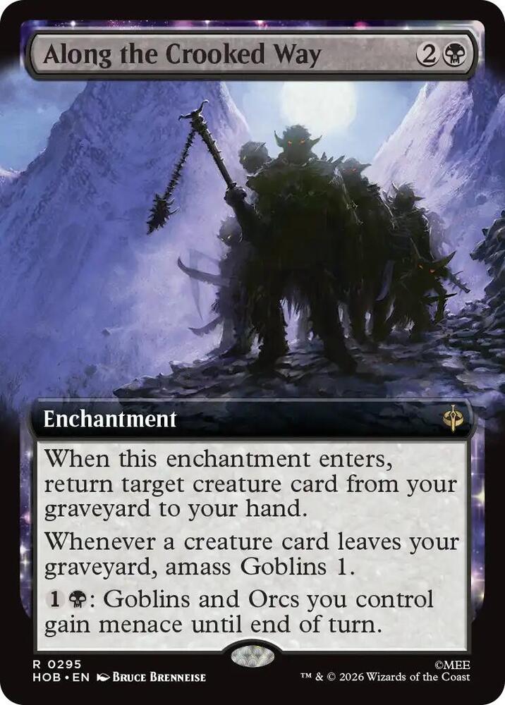 Along the Crooked Way (Extended Art) 295 card from The Hobbit