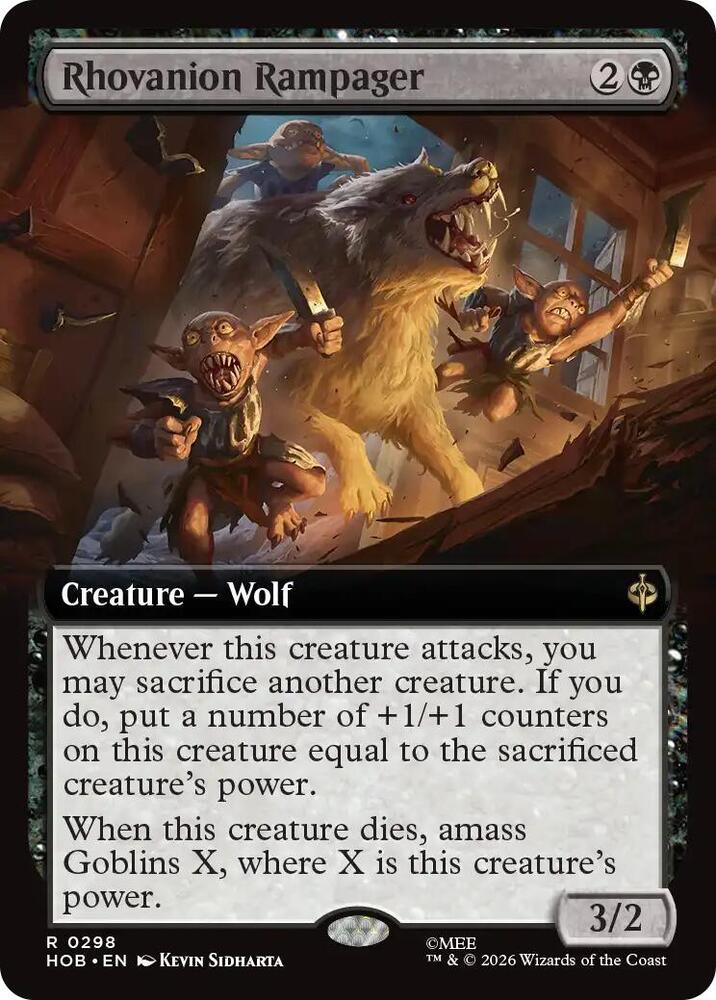 Rhovanion Rampager (Extended Art) 298 card from The Hobbit