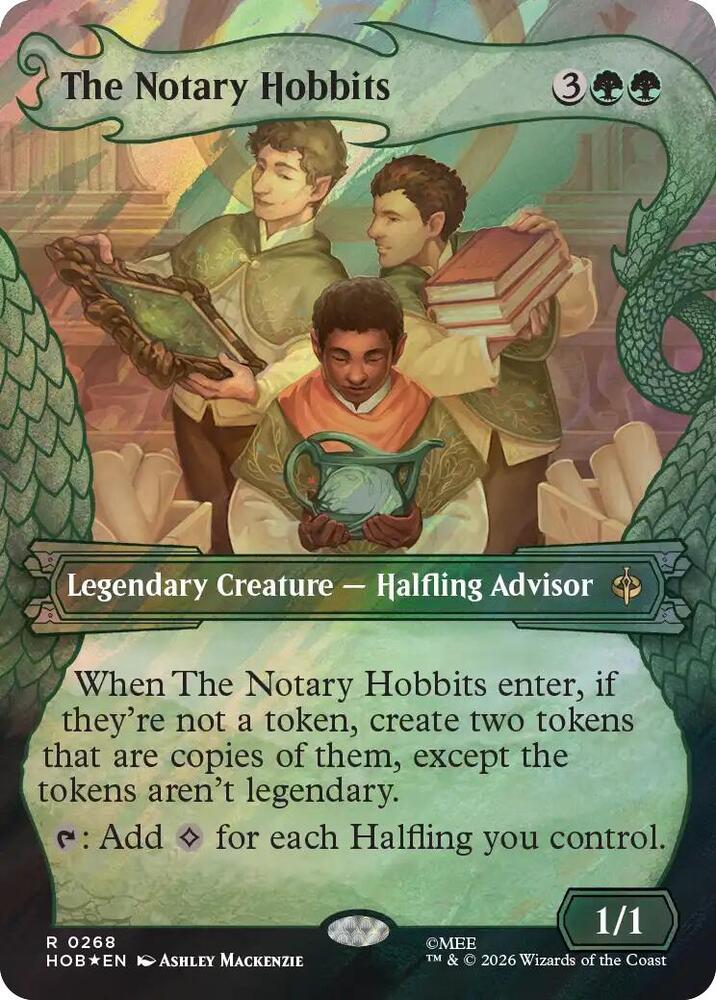 The Notary Hobbits (Showcase) (Surge Foil) 268 card from The Hobbit