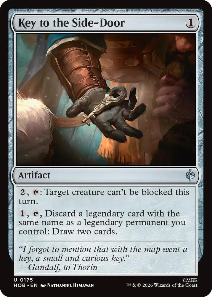 Key to the Side-Door 175 card from The Hobbit