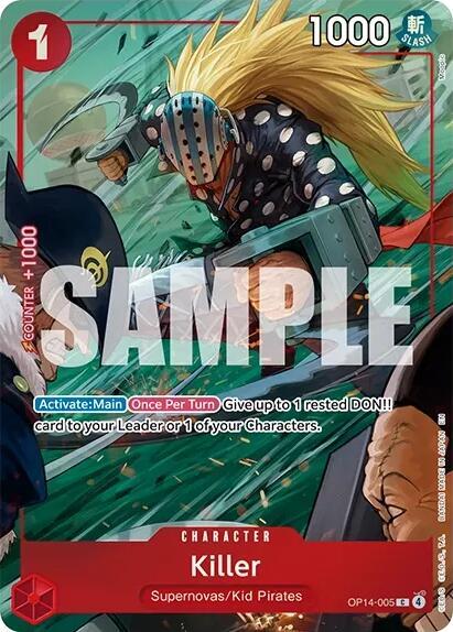 Killer (One Piece Card Game Illustration Box Vol. 8) OP14-005 card from One Piece Promotion Cards