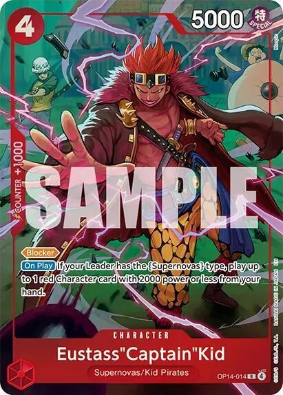 Eustass"Captain"Kid (One Piece Card Game Illustration Box Vol. 8) OP14-014 card from One Piece Promotion Cards