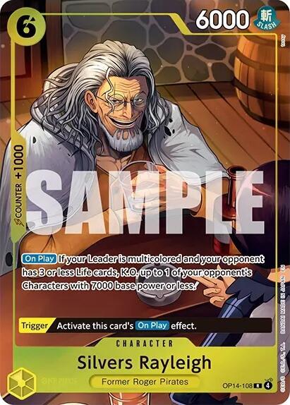 Silvers Rayleigh (One Piece Card Game Illustration Box Vol. 7) OP14-108 card from One Piece Promotion Cards