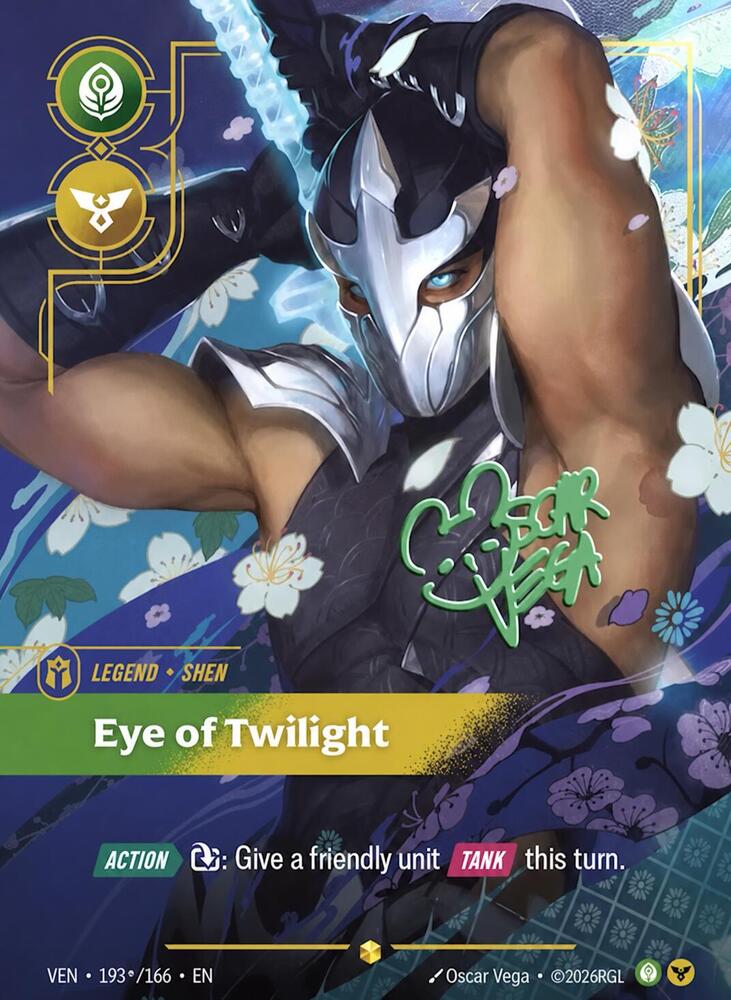 Shen - Eye of Twilight (Signature) 193*/166 card from Vendetta