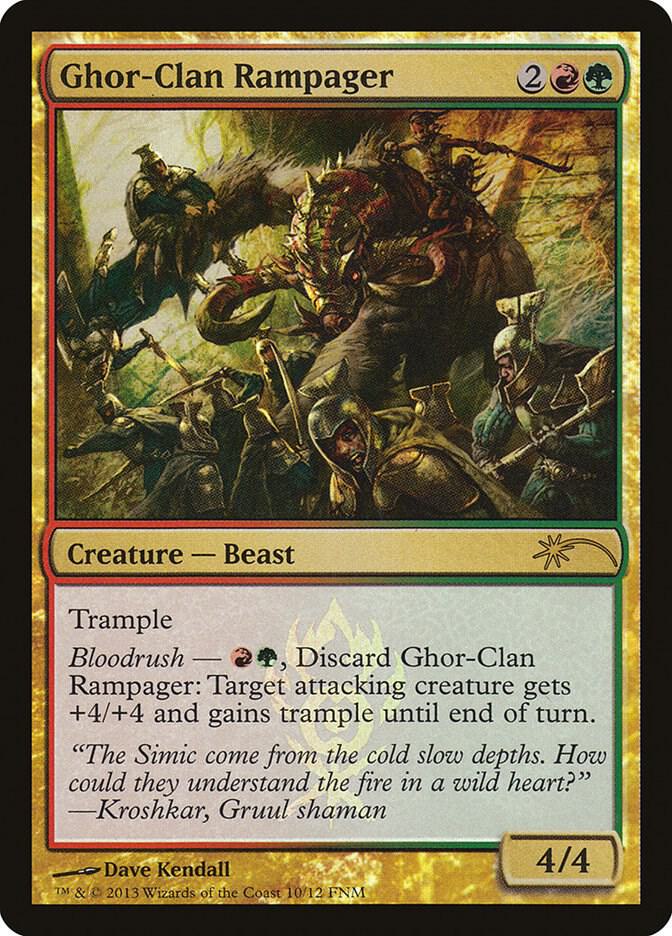Ghor-Clan Rampager 10 card from FNM Promos