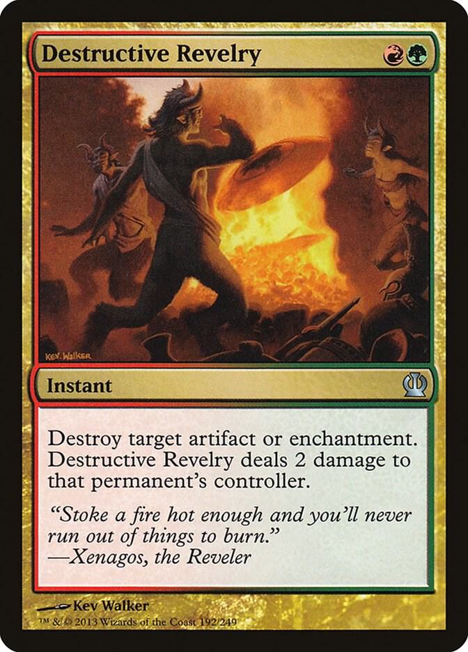 Destructive Revelry 192 card from Theros