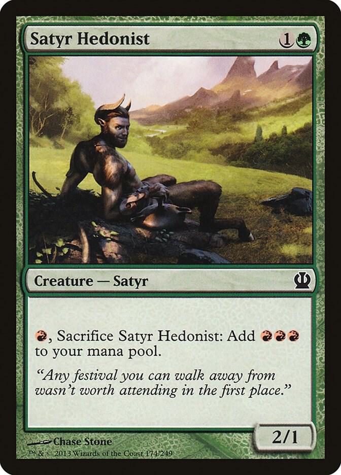 Satyr Hedonist 174 card from Theros