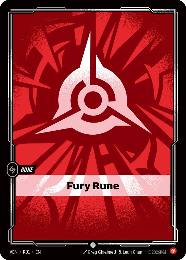 Fury Rune R01a card from Vendetta