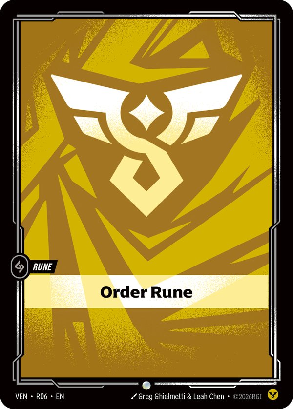 Order Rune R06a card from Vendetta