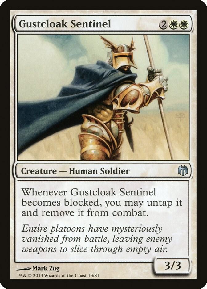 Gustcloak Sentinel 13 card from Duel Decks: Heroes vs. Monsters