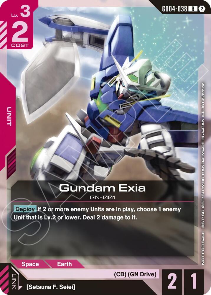 Gundam Exia (Event Pack 02) GD04-038 card from Gundam Promotional Cards
