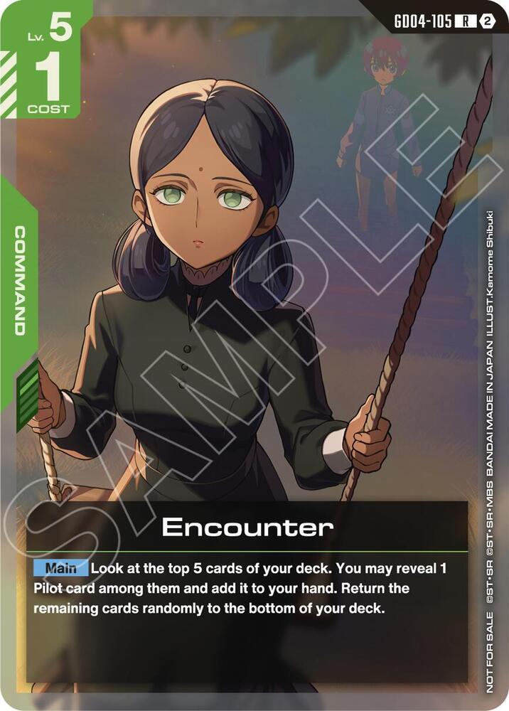 Encounter (Event Pack 02) GD04-105 card from Gundam Promotional Cards