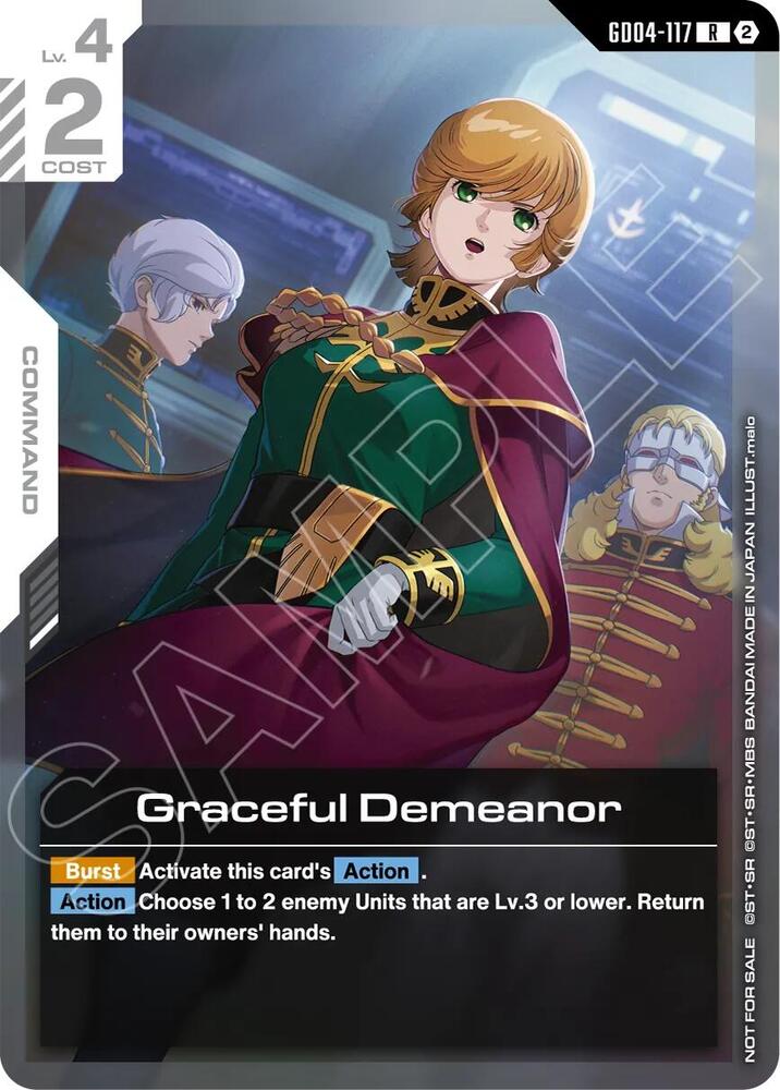 Graceful Demeanor (Newtype Challenge 2026 Mission 4) GD04-117 card from Gundam Promotional Cards