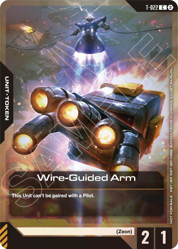 Wire-Guided Arm Token (Left Hand) (World Championship Regionals 26-27 Season 2) T-022 card from Gundam Promotional Cards