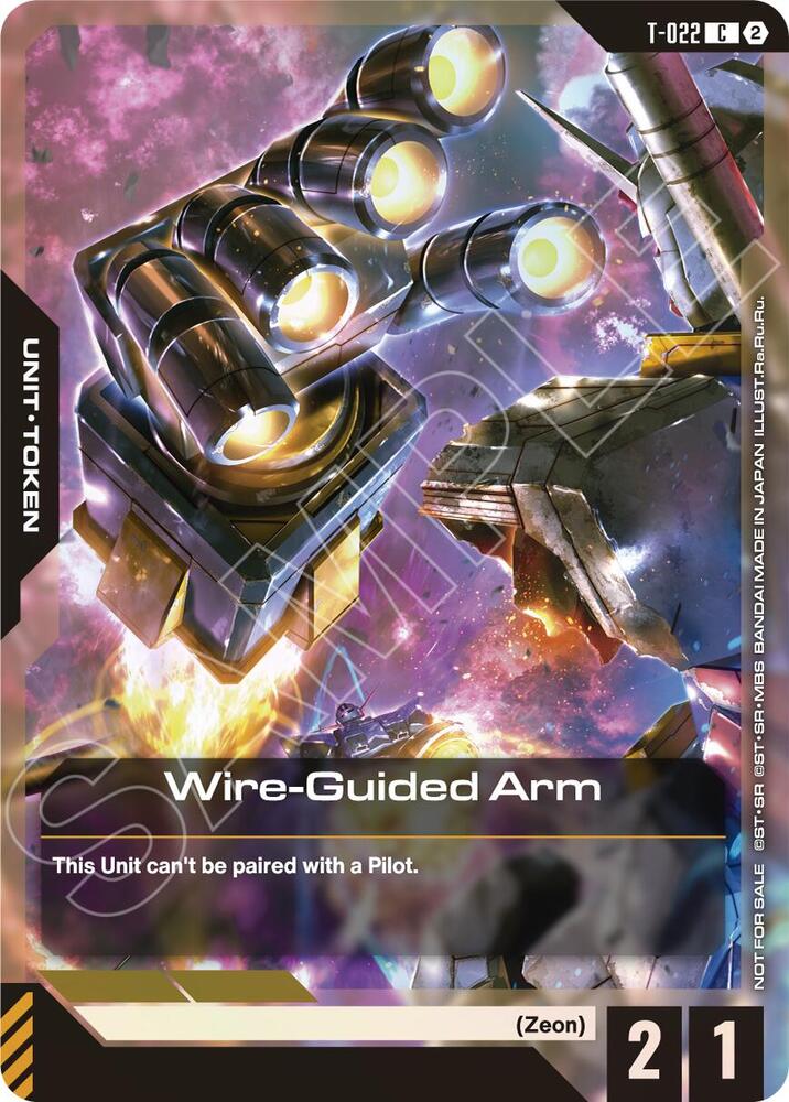 Wire-Guided Arm Token (Right Hand) (World Championship Regionals 26-27 Season 2) T-022 card from Gundam Promotional Cards