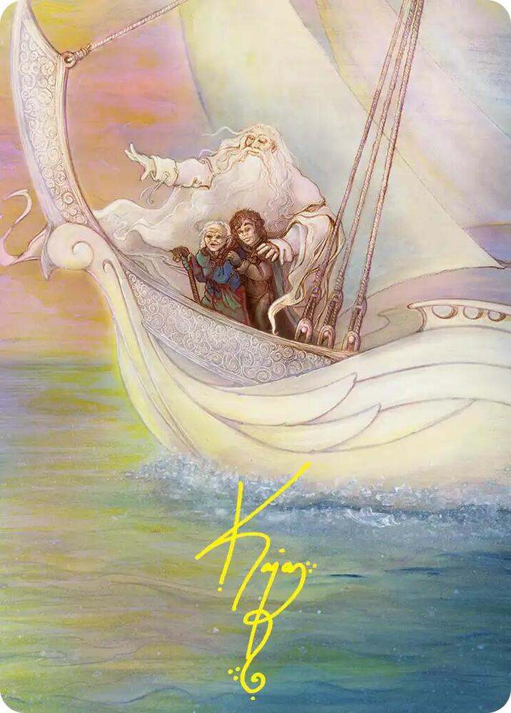 Dawn of a New Age Art Card (Gold-Stamped Signature) 26 card from Art Series: The Hobbit