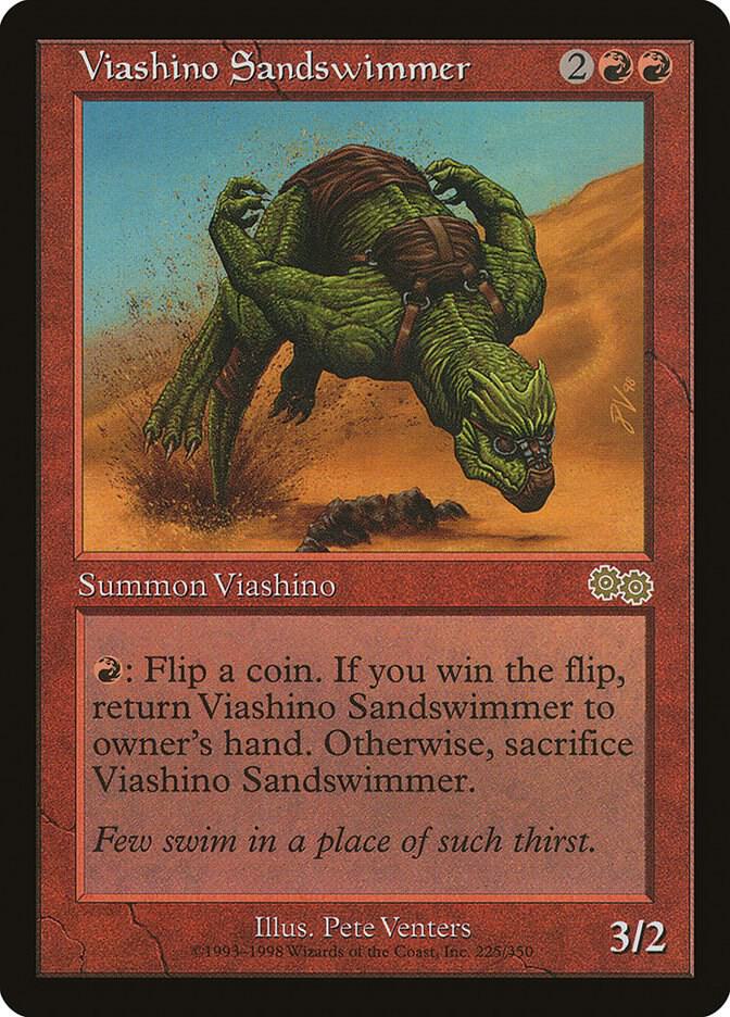 Viashino Sandswimmer 225 card from Urza's Saga