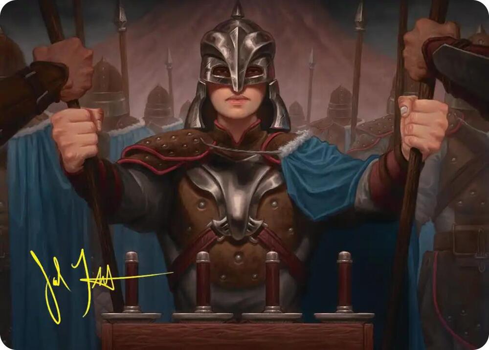 Bard's Attendant Art Card (Gold-Stamped Signature) 50 card from Art Series: The Hobbit