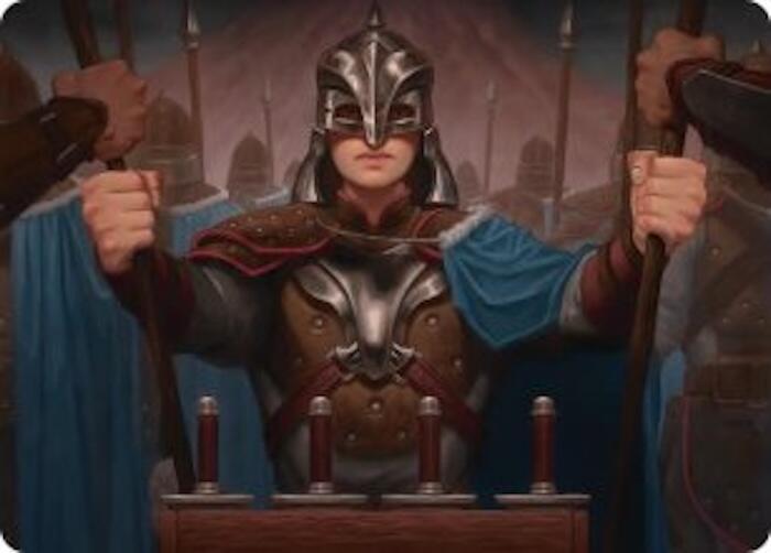 Bard's Attendant Art Card 50 card from Art Series: The Hobbit
