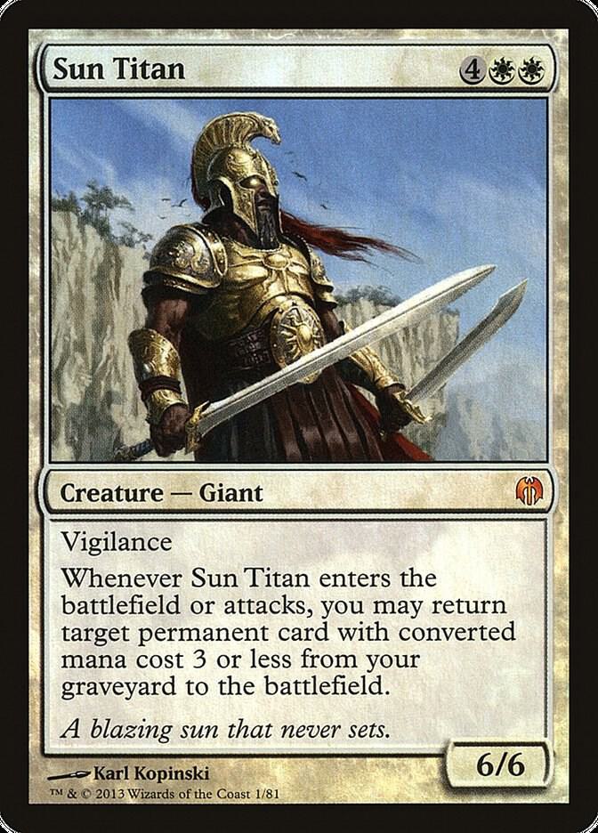 Sun Titan 1 card from Duel Decks: Heroes vs. Monsters