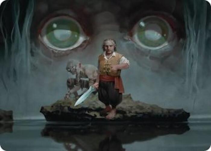 Riddles in the Dark Art Card 12 card from Art Series: The Hobbit