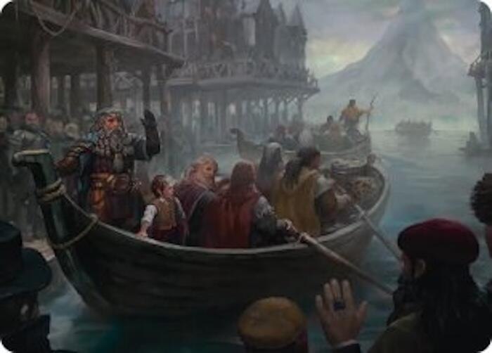 Uneasy Partings Art Card 14 card from Art Series: The Hobbit