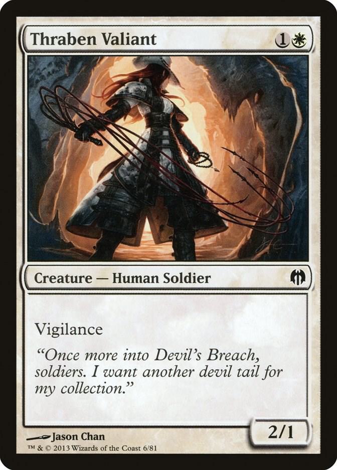 Thraben Valiant 6 card from Duel Decks: Heroes vs. Monsters