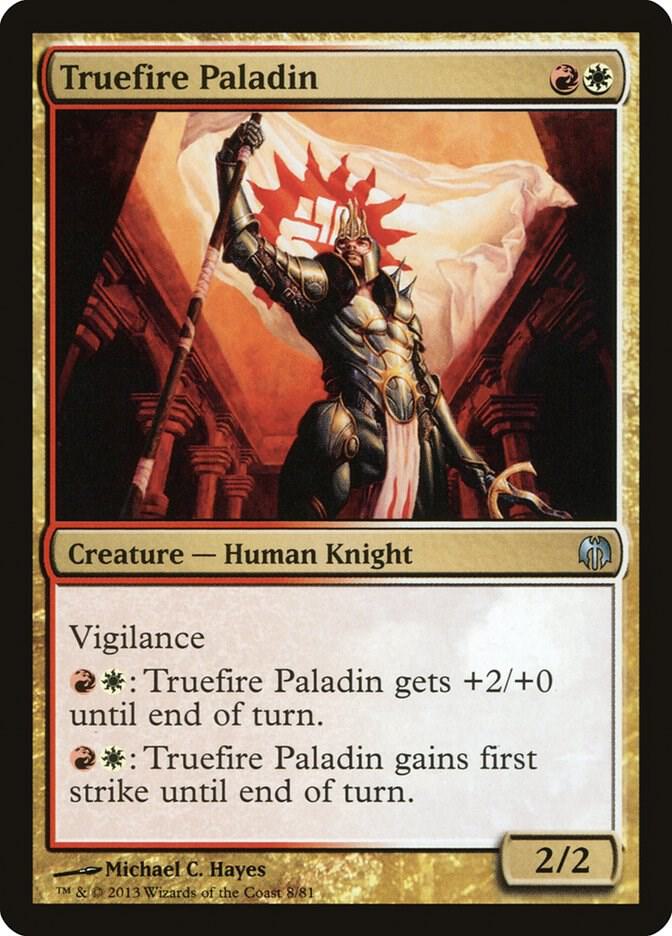 Truefire Paladin 8 card from Duel Decks: Heroes vs. Monsters
