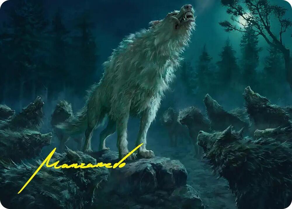 Reverent Howl Art Card (Gold-Stamped Signature) 16 card from Art Series: The Hobbit