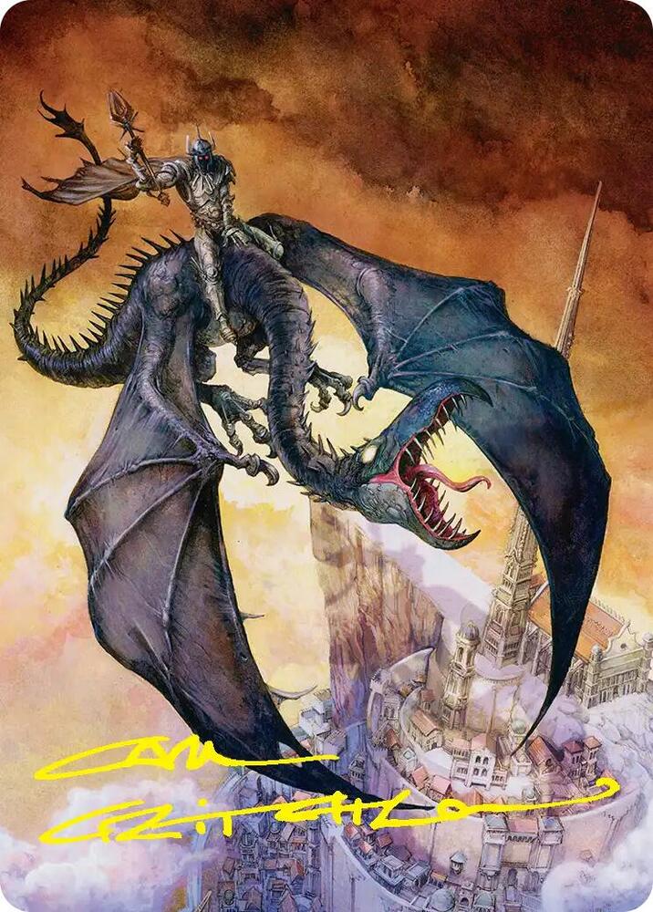 Witch-king, Bringer of Ruin Art Card (Gold-Stamped Signature) 32 card from Art Series: The Hobbit