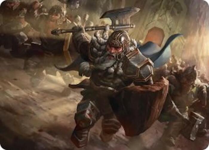 Thorin, Mountain-king Art Card 19 card from Art Series: The Hobbit