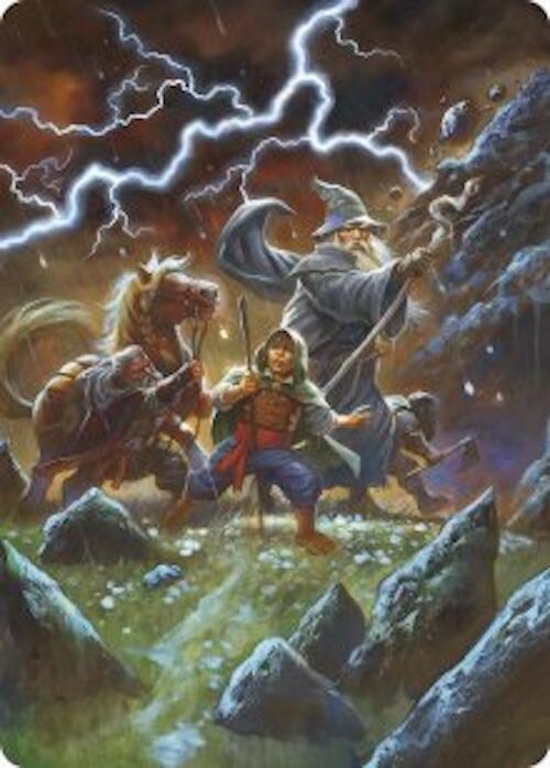 Call Forth the Tempest Art Card 33 card from Art Series: The Hobbit