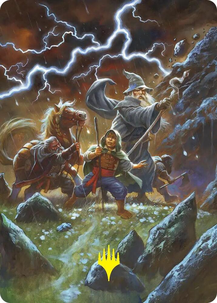 Call Forth the Tempest Art Card (Gold-Stamped) 33 card from Art Series: The Hobbit