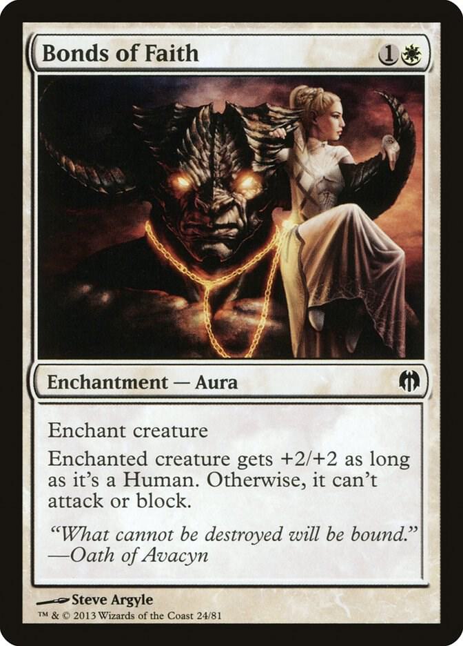 Bonds of Faith 24 card from Duel Decks: Heroes vs. Monsters