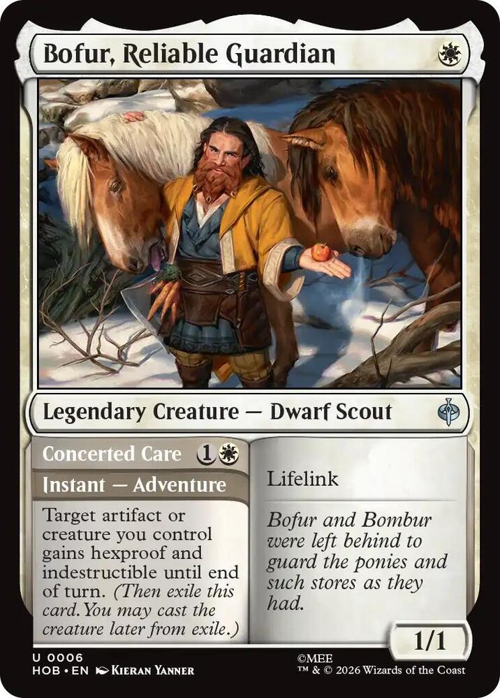 Bofur, Reliable Guardian 6 card from The Hobbit