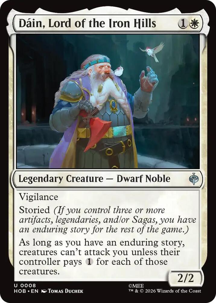 Dain, Lord of the Iron Hills 8 card from The Hobbit