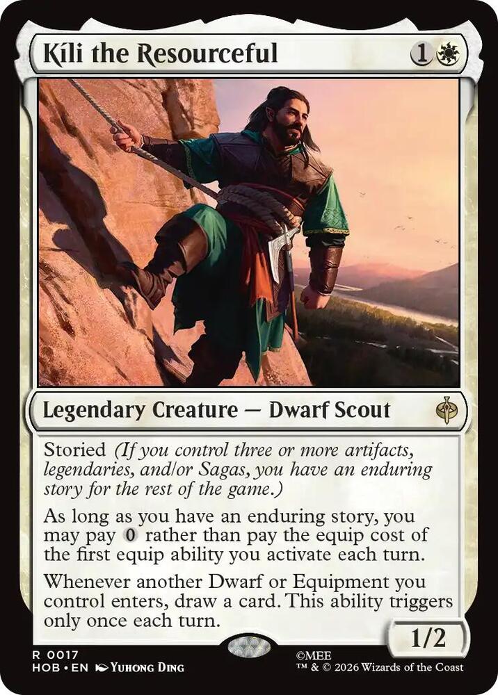 Kili the Resourceful 17 card from The Hobbit