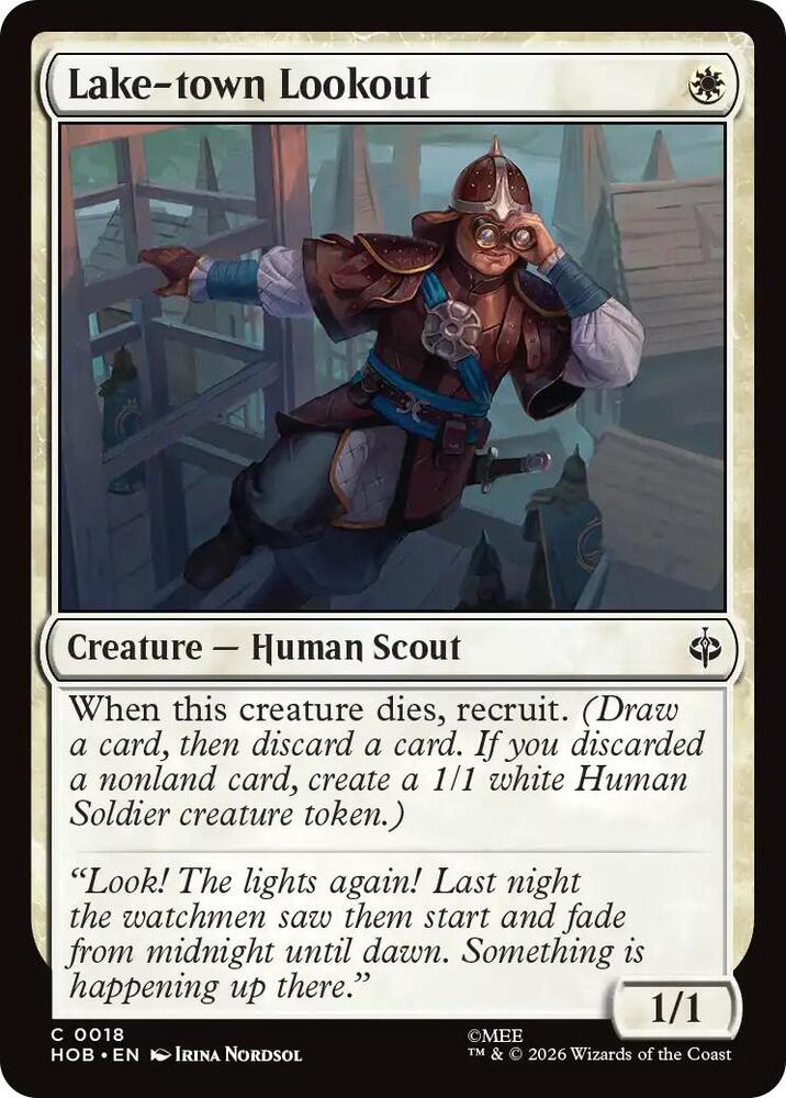Lake-town Lookout 18 card from The Hobbit