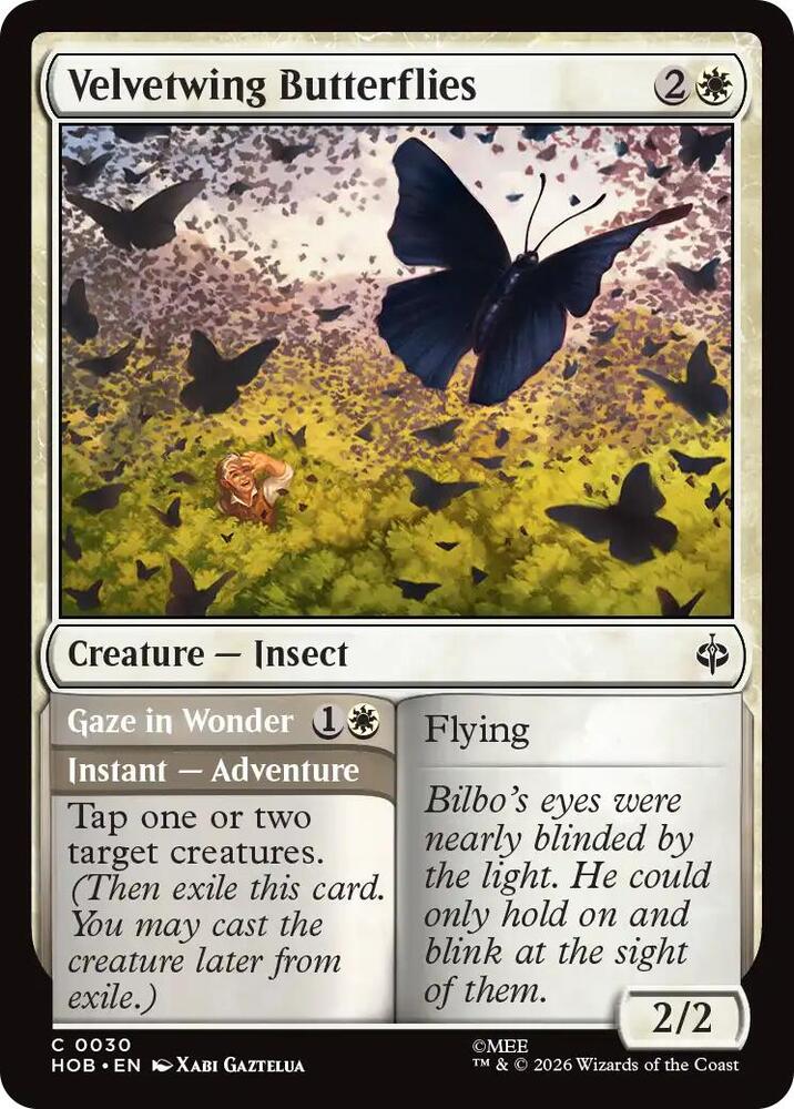 Velvetwing Butterflies 30 card from The Hobbit