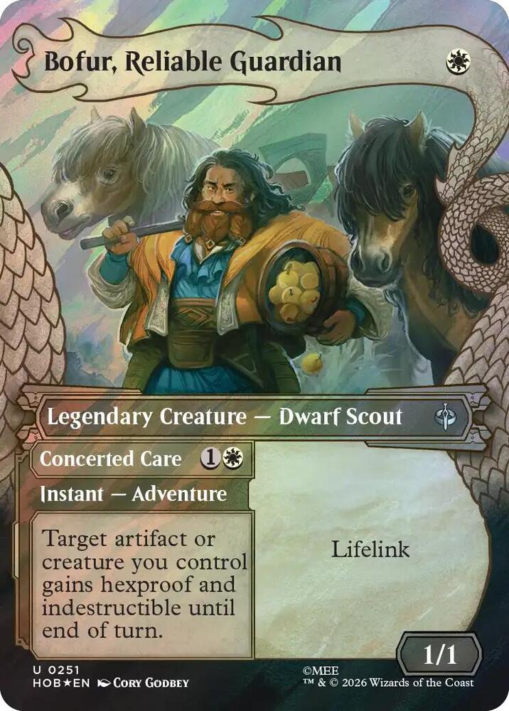 Bofur, Reliable Guardian (Showcase) (Surge Foil) 251 card from The Hobbit